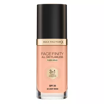 Тональная основа Max Factor Facefinity All Day Flawless 3-in-1, 32 тон light beige