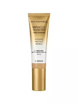 Tональная основа Max Factor Miracle Second Skin Тон 05 medium
