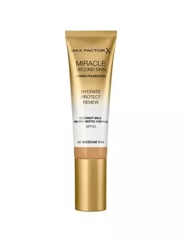 Tональная основа Max Factor Miracle Second Skin Тон 08 medium tan