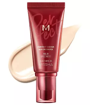 Тональный BB крем MISSHA M Perfect Cover BB Cream Rx [No. 21 Light Beige] 50ml