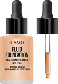 Тональный крем-флюид для лица Divage Fluid Foundation № 02