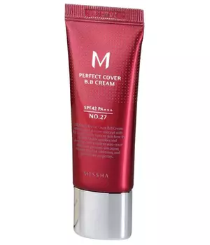 Тональный крем MISSHA M Perfect Cover BB Cream SPF42/PA+++ (No.27/Honey Beige) 20ml