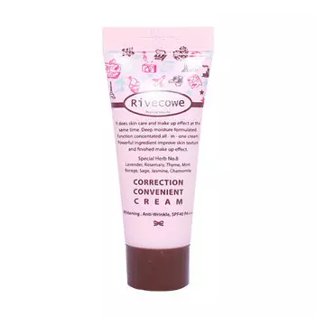 Тональный крем Rivecowe Beyond Beauty Correction Convenient Cream SPF43, 40 мл