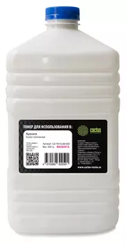 Тонер Cactus CS-TKYCUM-500 пурпурный флакон 500гр. для принтера Kyocera Color Universal