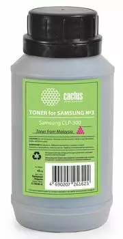 Тонер Cactus CS-TSG3M-45 пурпурный флакон 45гр. для принтера Samsung CLP-300