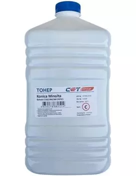 Тонер Cet NF5C CET8811500 голубой бутылка 500гр. для принтера Konica Minolta Bizhub C220/280/360