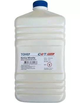 Тонер Cet NF5Y CET8813500 желтый бутылка 500гр. для принтера Konica Minolta Bizhub C220/280/360