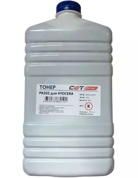 Тонер Cet PK202 OSP0202K-500 черный бутылка 500гр. для принтера Kyocera FS-2126MFP/2626MFP/C8525MFP