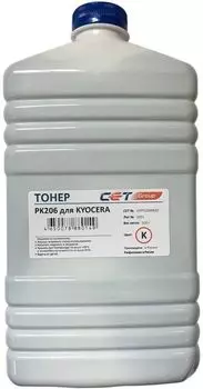 Тонер Cet PK206 OSP0206K-500 черный бутылка 500гр. для принтера Kyocera Ecosys M6030cdn/6035cidn/6530cdn/P6035cdn