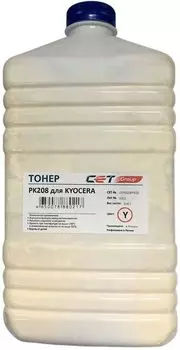 Тонер Cet PK208 OSP0208Y-500 желтый бутылка 500гр. для принтера Kyocera Ecosys M5521cdn/M5526cdw/P5021cdn/P5026cdn