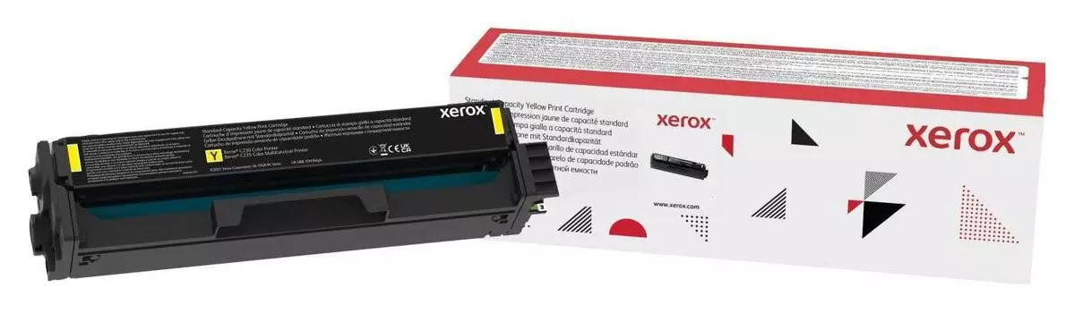 Тонер картридж 006R04386 стандартной емкости для Xerox C230/C235 Yellow 1500 стр (эквивалент артикулу 006R04390), нужен чип