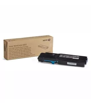 Тонер картридж 106R02744 повышенной емкости для Xerox WorkCentre 6655, голубой, 7500 стр (эквивалент артикулу 106R02752), нужен чип