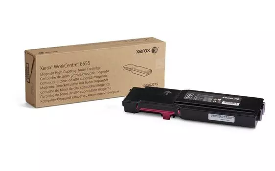 Тонер картридж 106R02745 повышенной емкости для Xerox WorkCentre 6655, пурпурный, 7500 стр (эквивалент артикулу 106R02753), нужен чип