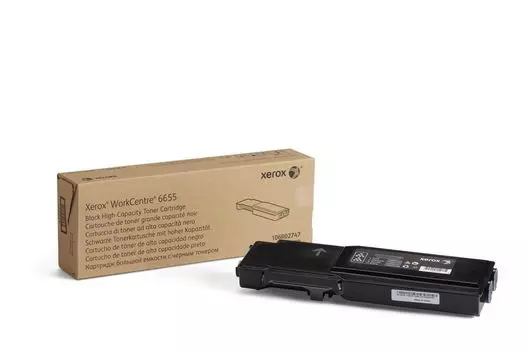 Тонер картридж 106R02747 повышенной емкости для Xerox WorkCentre 6655, черный, 12 000 стр (эквивалент артикулу 106R02755), нужен чип
