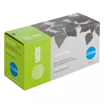 Тонер Картридж Cactus CS-CC530A черный для HP CLJ CP2025/CM2320 (3500стр.)