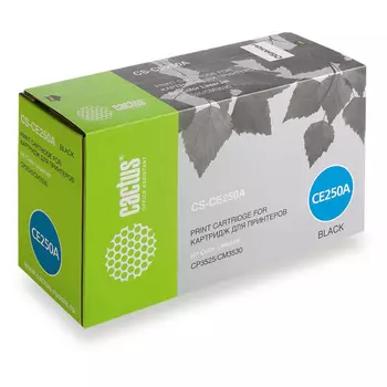 Тонер Картридж Cactus CS-CE250A черный для HP CLJ CP3525/CM3533 (5000стр.)