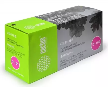 Тонер Картридж Cactus CS-D119S черный для Samsung ML-1610/1615/1620/1625/2010/2015/2020/2510/2570/25