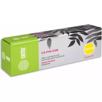 Тонер Картридж Cactus CS-PH6125M 106R01336 пурпурный для Xerox Phaser 6125 (1000стр.)