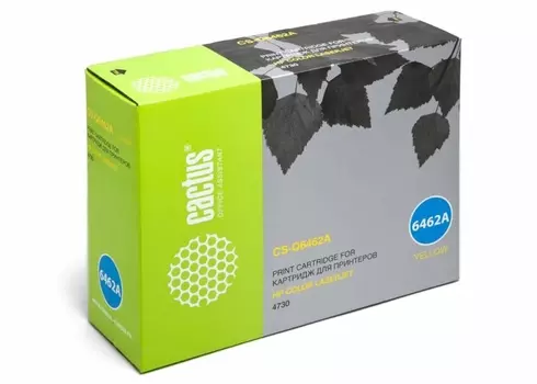Тонер Картридж Cactus CS-Q6462AR желтый (12000стр.) для HP CLJ 4730