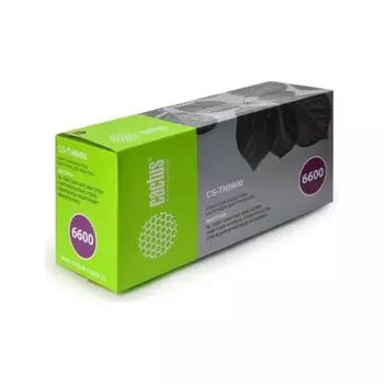 Тонер Картридж Cactus CS-TN6600 черный для Brother HL-1030/1230/1240/1250/1270N/1440/1450 (6000стр.)