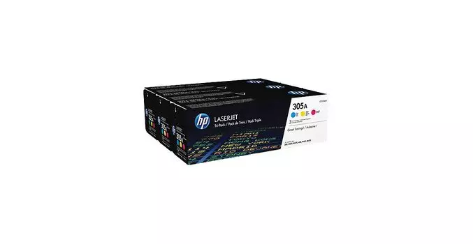 Тонер Картридж HP 305A CF370AM голубой/желтый/пурпурный x3уп. для HP CLJ M451
