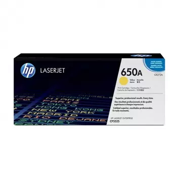 Тонер Картридж HP 650A CE272A желтый (15000стр.) для HP LJ CP5520/5525