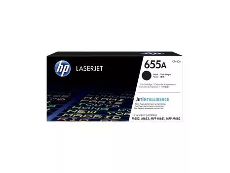 Тонер Картридж HP 655A CF450A черный (12500стр.) для HP M652/653/M681/682