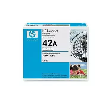 Тонер Картридж HP Q5942A черный (10000стр.) для HP LJ 4250/4350