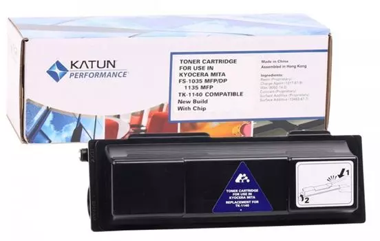 Тонер-картридж Katun для Kyocera FS-1035MFP DP/1135MFP/M2035DN/M2535DN TK-1140 7.2K (С ЧИПОМ)