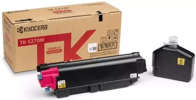 Тонер Картридж Kyocera TK-5270M пурпурный (6000стр.) для Kyocera M6230cidn/M6630cidn/P6230cdn