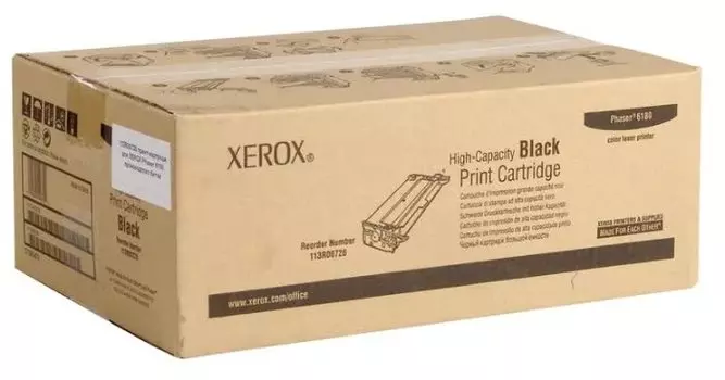 Тонер Картридж Xerox 113R00726 черный (8000стр.) для Xerox Ph 6180/6180