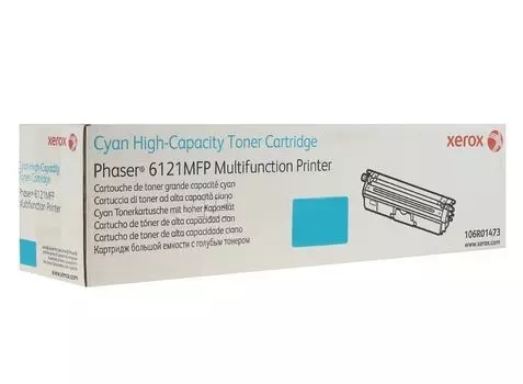 Тонер-картридж XEROX Phaser 6121 голубой (2,5K) (106R01473)