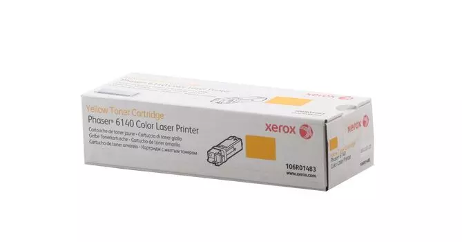 Тонер-картридж XEROX Phaser 6140 желтый 2.0K (106R01483)
