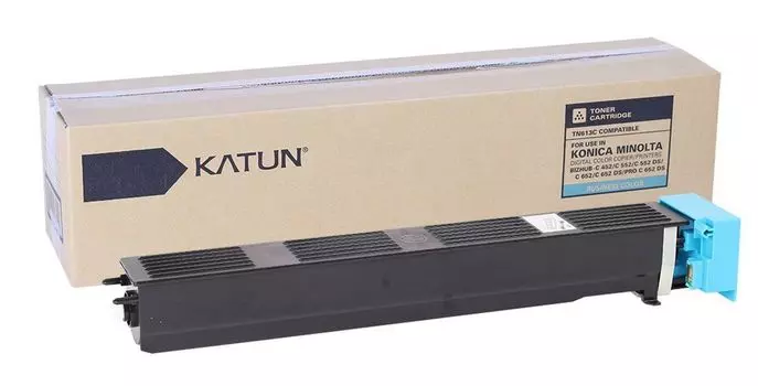 Тонер Katun для Konica-Minolta bizhub C452/C552/C652/ Develop ineo+ 452/552/652 синий TN-613C (туба, 510г)