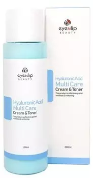 Тонер-крем гиалуроновый 2 в 1 Eyenlip Hyaluronic Acid Multi Care Cream &amp; Toner 200мл