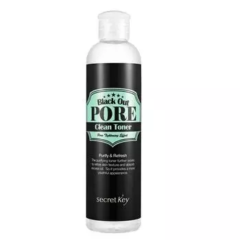 Тонер с древесным углем Secret Key Black Out Pore Clean Toner