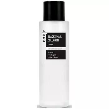 Тонер с коллагеном и муцином черной улитки Coxir Black Snail Collagen Toner, 150мл