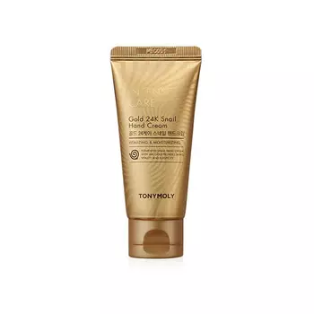TONYMOLY Крем для рук с муцином улитки и коллоидным золотом INTENSE CARE Gold 24K Snail Hand Cream, 60мл