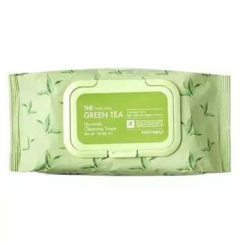 TONYMOLY Салфетки для снятия макияжа с экстрактом зеленого чая THE CHOK CHOK GREEN TEA No-Wash Cleansing Tissue, 456г