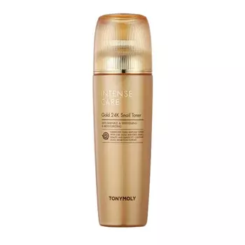 TONYMOLY Тонер для лица с муцином улитки и коллоидным золотом INTENSE CARE Gold 24K Snail Toner, 140мл