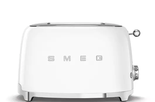 Тостер SMEG TSF01WHEU Стиль 50-х г, 2 ломтика, корпус из нержавеющей стали, 6 уровней поджаривания, белый