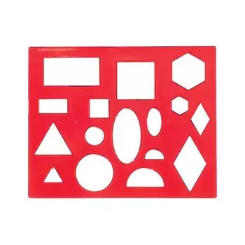 Трафарет ЛУЧ Геометрические фигуры №1, 12С 836-08, (20 шт.)