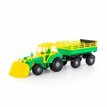 Трактор "Алтай" с прицепом № 2 и ковшом 35363