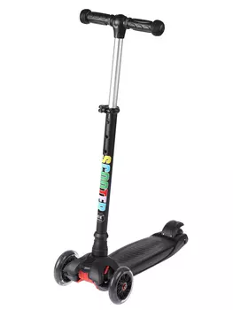 Трехколесный самокат Maxi черный