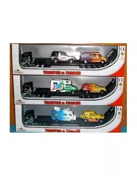 Трейлер с машинками в коробке PT2037
