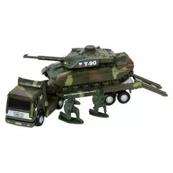 Трейлер Технопарк "Военный" с танком на прицепе арт.СТ1061 (SL556/TANK)