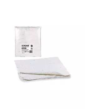 Тряпки для мытья пола ХПП, 80х100см КОМПЛЕКТ 20шт 190г/м2 80% хлопок, 20% полиэфир, бюджет ЛАЙМА, КВ