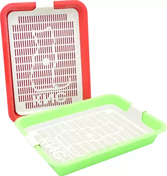 Туалет для кошек КИС с сеткой малый 32,5*23,5*5 см 11050