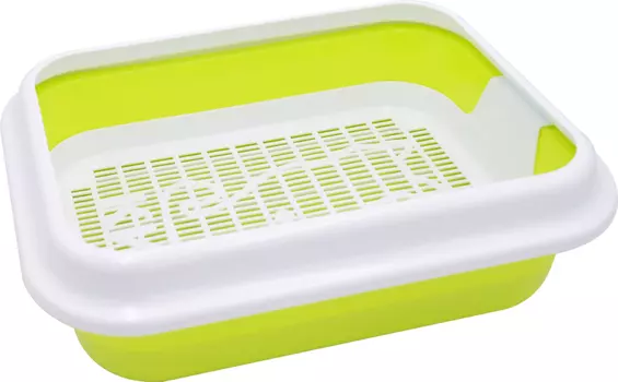 Туалет для кошек МЕГАКИС с сеткой и рамкой 46*34,5*14 см 11161