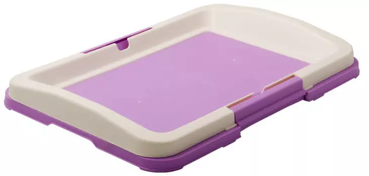 Туалет для собак V.I.Pet Р102-06 малый под пеленку 48*35*6 см фиолетовый